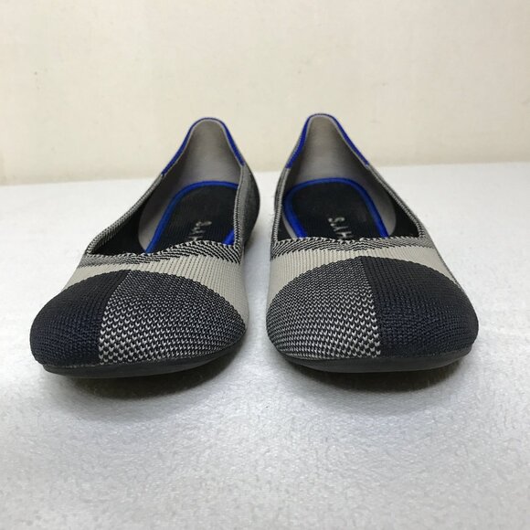 Rothy's Size 8 The Flat Plaid Round Toe Slip On Flats - Picture 3 of 15